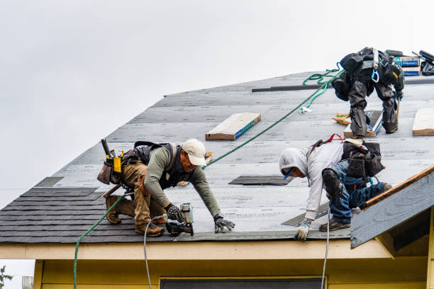 Professional Roofing technician working in North Billerica, MA